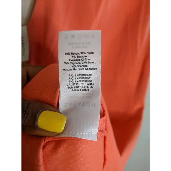 Aritzia Babaton Miguel Sheath Dress Womens Size 00 NWT Coral Beach Pink Peach - Picture 7 of 15